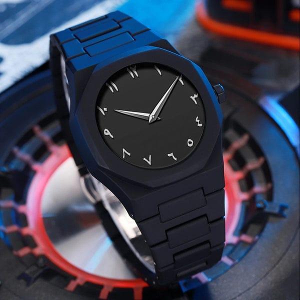 ⌚ Men's Black Stainless Steel Chain Watch – Sleek &amp; Stylish Timepiece 🖤